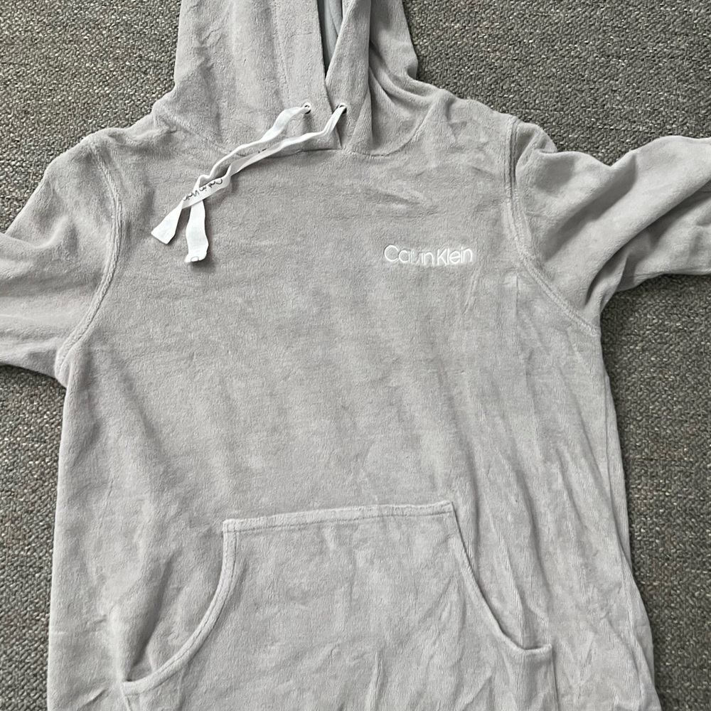 Calvin Klein Light Gray Pullover Hoodie